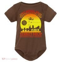 First Annual WKRP Thanksgiving Day Turkey Drop Retro Baby Bodysuit thumb 0