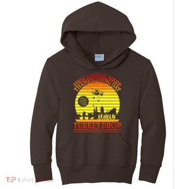 First Annual WKRP Thanksgiving Day Turkey Drop Retro Kids Hoodie