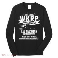 First Annual WKRP Turkey Drop With Les Nessman Long Sleeve Shirt thumb 0