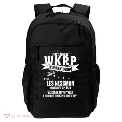 First Annual WKRP Turkey Drop With Les Nessman Backpack