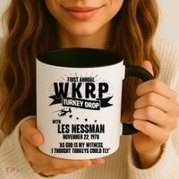 First Annual WKRP Turkey Drop With Les Nessman Coffee Mug thumb 3