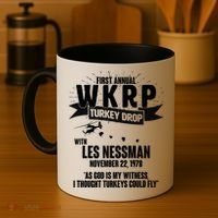 First Annual WKRP Turkey Drop With Les Nessman Coffee Mug thumb 4