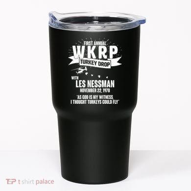 First Annual WKRP Turkey Drop With Les Nessman Tumbler
