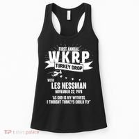 First Annual WKRP Turkey Drop With Les Nessman Women's Tank Top thumb 0