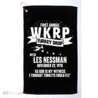 First Annual WKRP Turkey Drop With Les Nessman Golf Towel thumb 0
