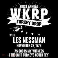 First Annual WKRP Turkey Drop With Les Nessman Kids Sweatshirt thumb 2