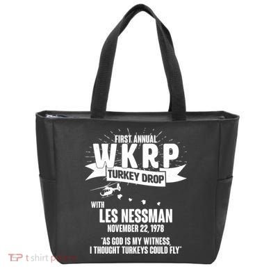 First Annual WKRP Turkey Drop With Les Nessman Tote Bag