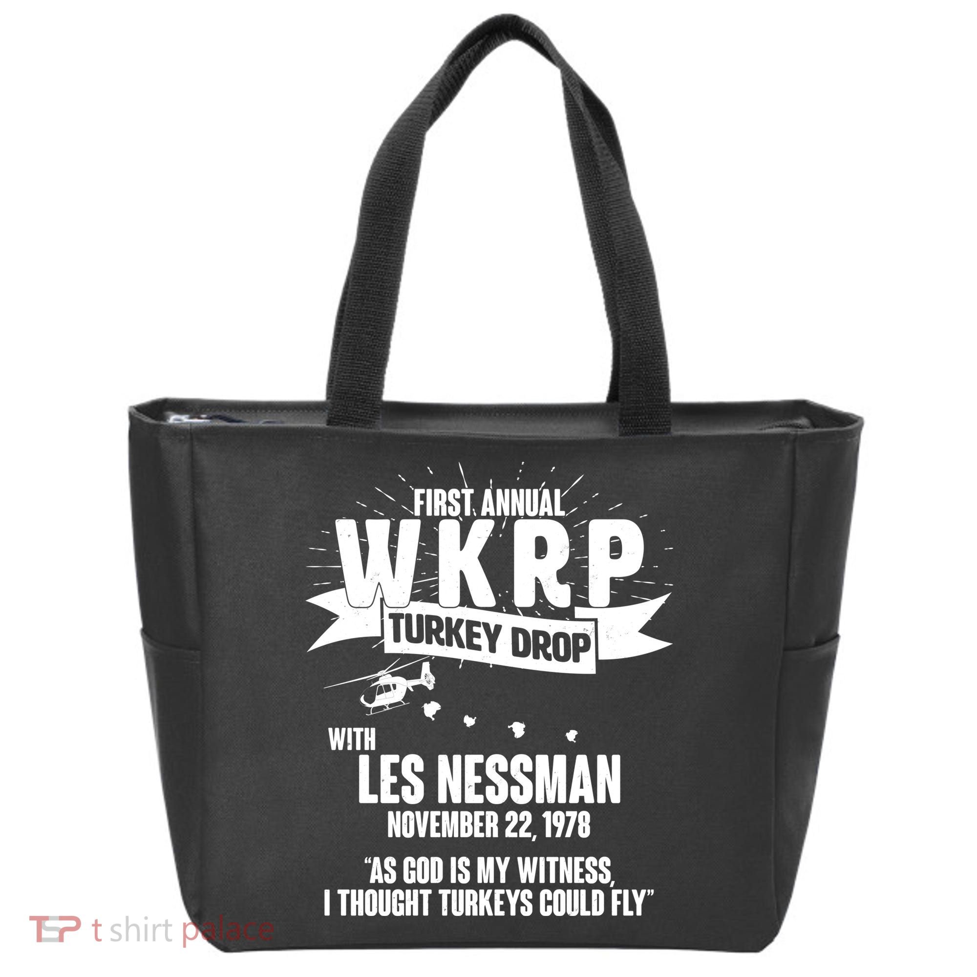 First Annual WKRP Turkey Drop With Les Nessman Tote Bag