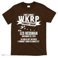 First Annual WKRP Turkey Drop With Les Nessman T-Shirt thumb 0