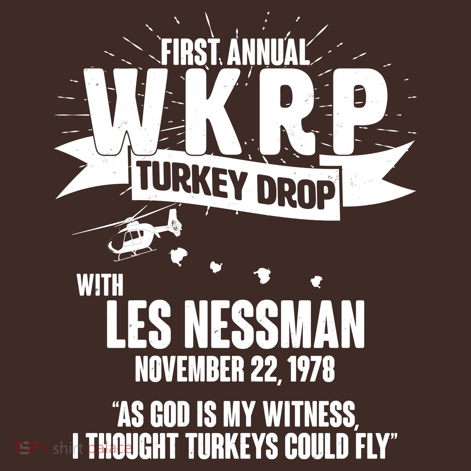 First Annual WKRP Turkey Drop With Les Nessman Mousepad