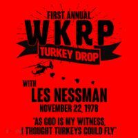 First Annual WKRP Turkey Drop With Les Nessman Santa Hat thumb 1