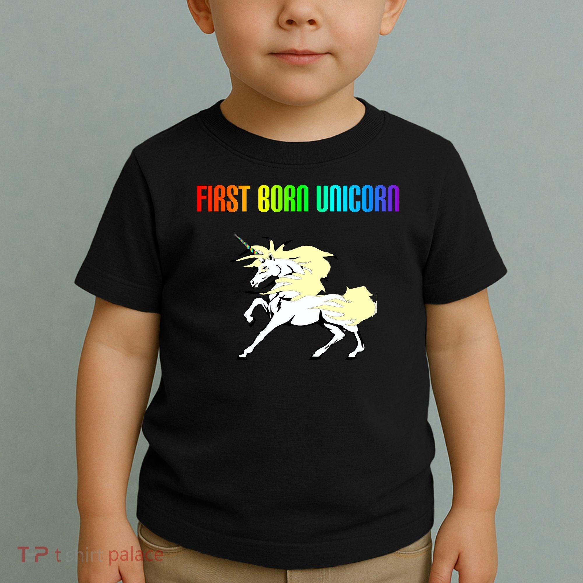 First Born Unicorn Toddler T-Shirt