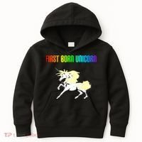 First Born Unicorn Kids Hoodie thumb 0