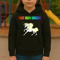 First Born Unicorn Kids Hoodie thumb 3