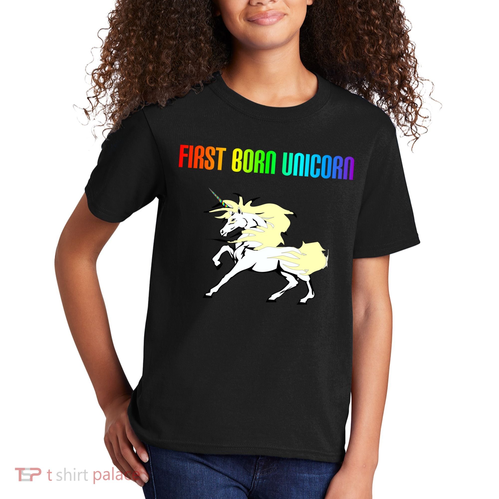 First Born Unicorn Kids T-Shirt
