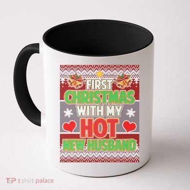 First Christmas With Hot Husband Ugly Sweater Coffee Mug