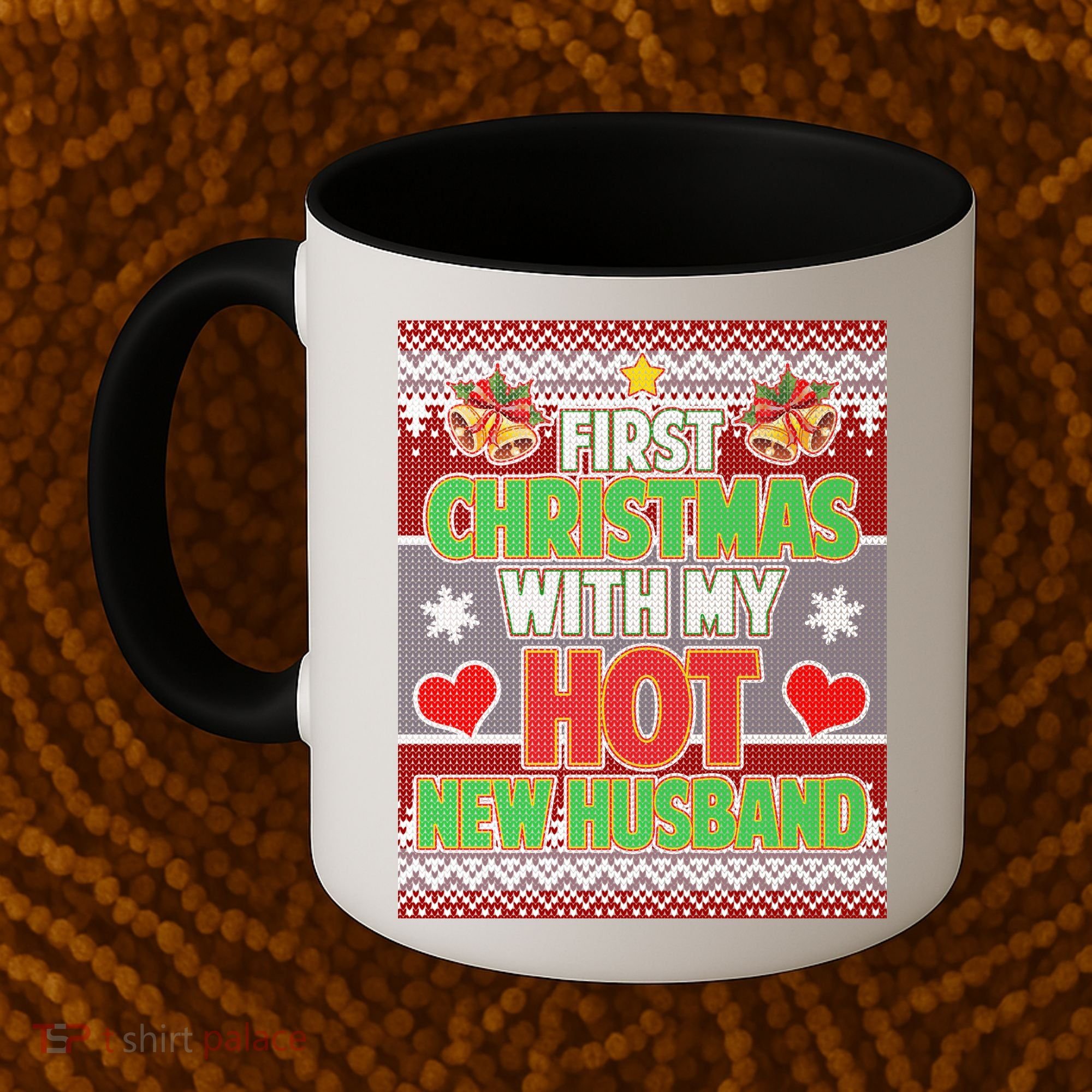 First Christmas With Hot Husband Ugly Sweater Coffee Mug