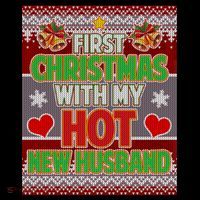 First Christmas With Hot Husband Ugly Sweater Ornament thumb 1