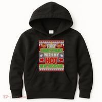 First Christmas With Hot Husband Ugly Sweater Kids Hoodie thumb 0