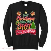 First Christmas With Hot New Husband Sweatshirt thumb 0