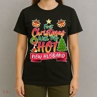 First Christmas With Hot New Husband T-Shirt thumb 4