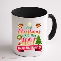 First Christmas With Hot New Husband Coffee Mug thumb 1