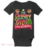 First Christmas With Hot New Husband Baby Bodysuit thumb 0