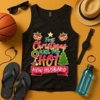 First Christmas With Hot New Husband Tank Top thumb 4