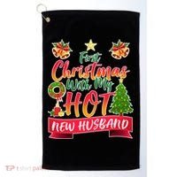 First Christmas With Hot New Husband Golf Towel thumb 0