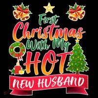 First Christmas With Hot New Husband Women's T-Shirt thumb 6