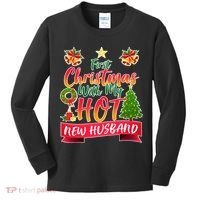 First Christmas With Hot New Husband Kids Long Sleeve Shirt thumb 0
