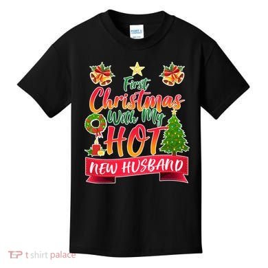 First Christmas With Hot New Husband Kids T-Shirt