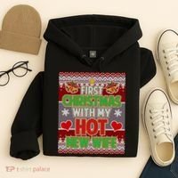 First Christmas With Hot Wife Ugly Sweater Hoodie thumb 4