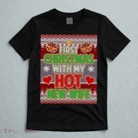 First Christmas With Hot Wife Ugly Sweater T-Shirt thumb 5