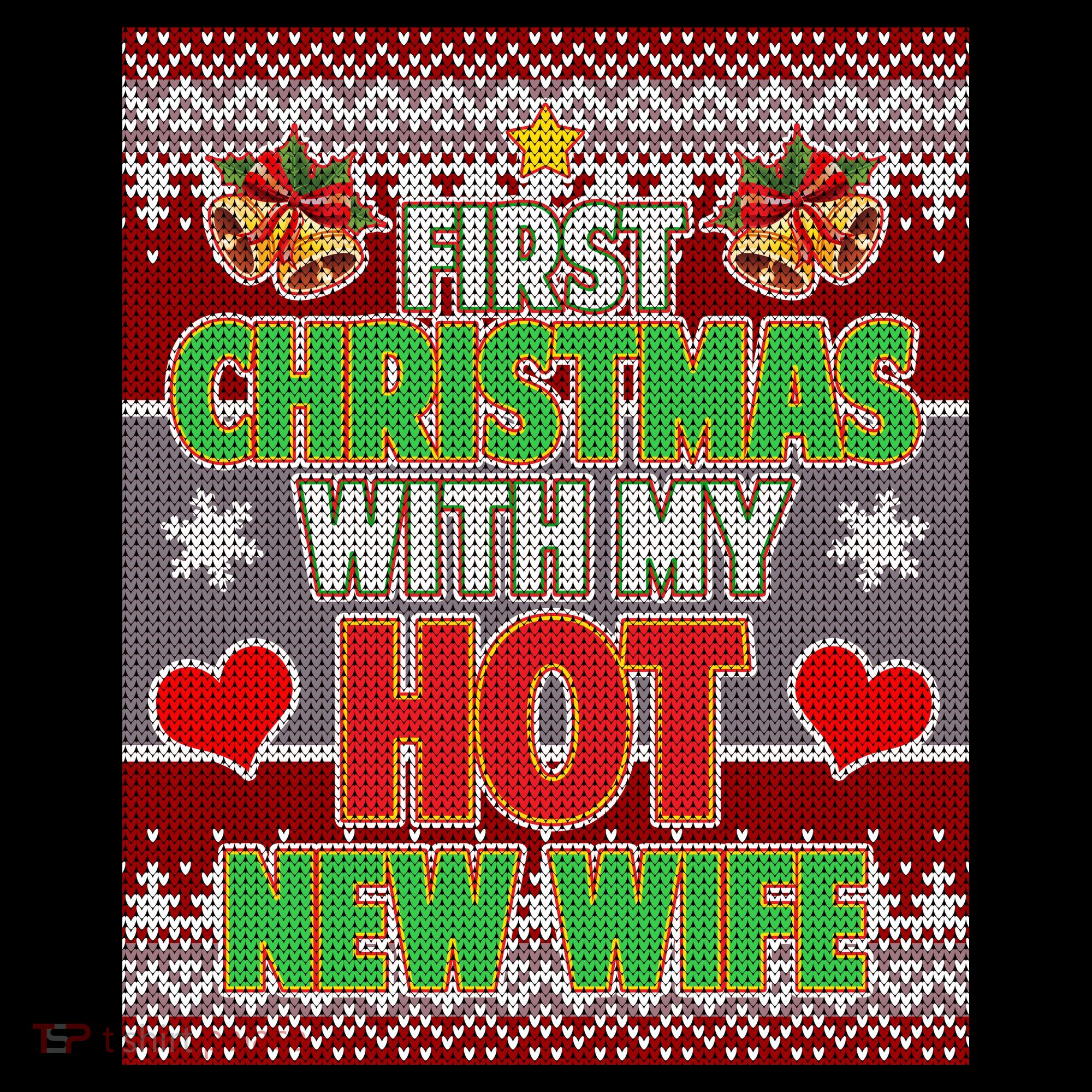 First Christmas With Hot Wife Ugly Sweater Coffee Mug