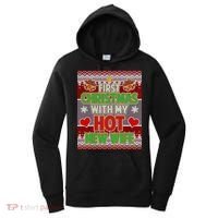 First Christmas With Hot Wife Ugly Sweater Women's Hoodie thumb 0