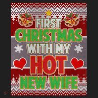 First Christmas With Hot Wife Ugly Sweater Hat thumb 2