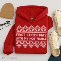 First Christmas With My Hot Fiance Hoodie thumb 4