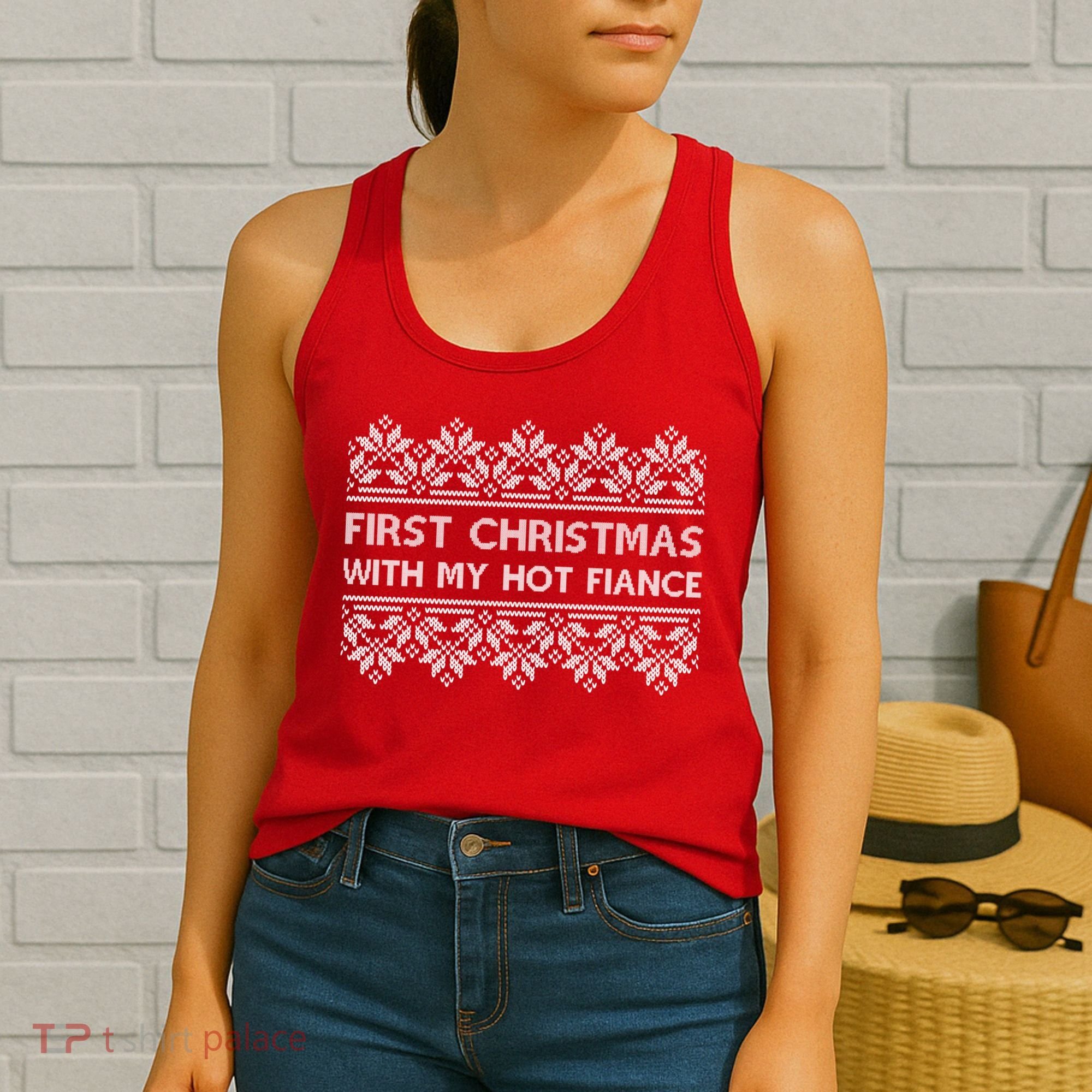First Christmas With My Hot Fiance Women's Tank Top