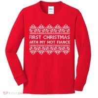 First Christmas With My Hot Fiance Kids Long Sleeve Shirt thumb 0