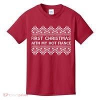 First Christmas With My Hot Fiance Kids T-Shirt thumb 0