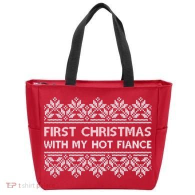 First Christmas With My Hot Fiance Tote Bag