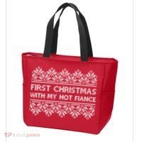 First Christmas With My Hot Fiance Tote Bag thumb 3