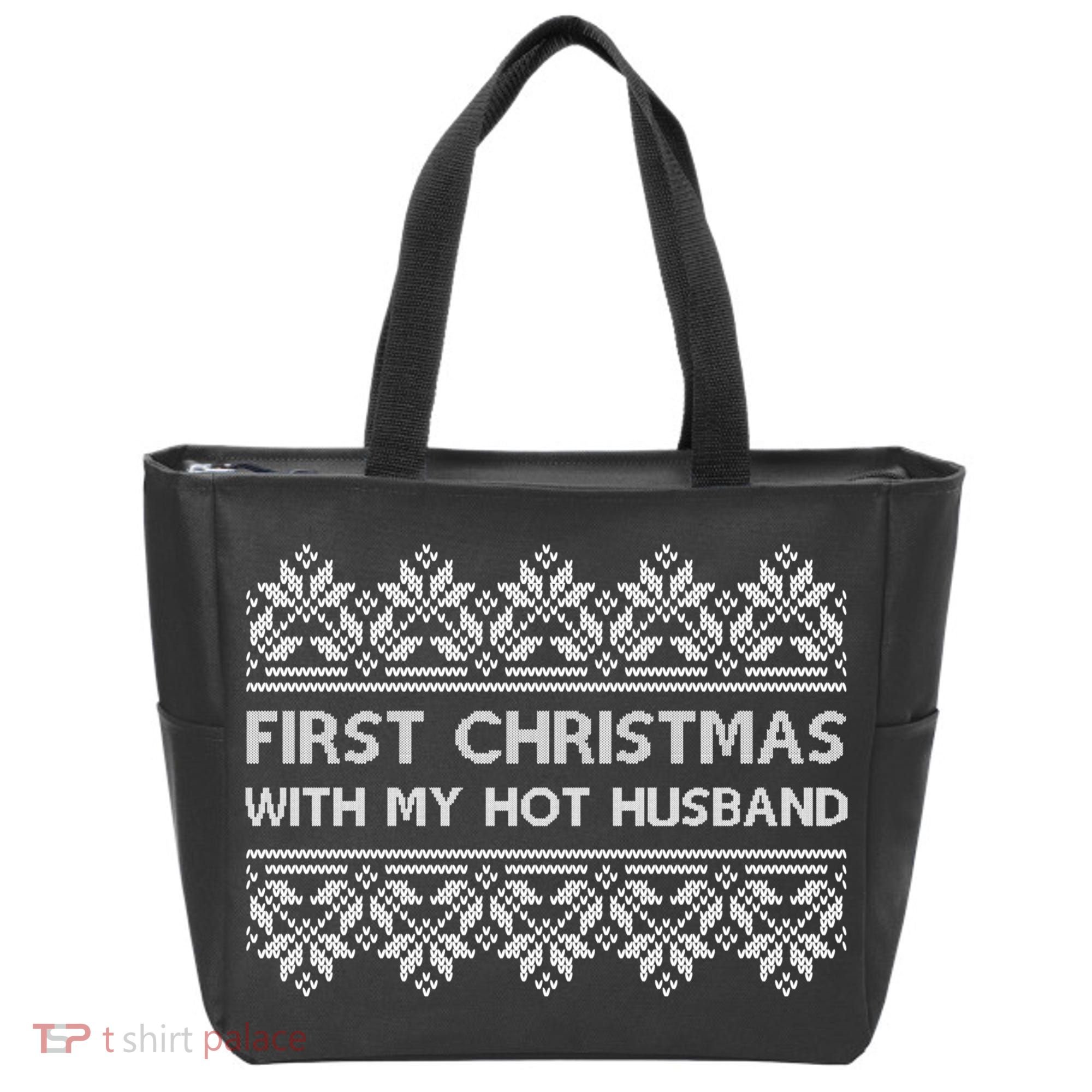First Christmas With My Hot Husband Tote Bag