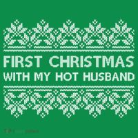 First Christmas With My Hot Husband Kids Long Sleeve Shirt thumb 2