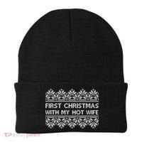 First Christmas With My Hot Wife Beanie thumb 0