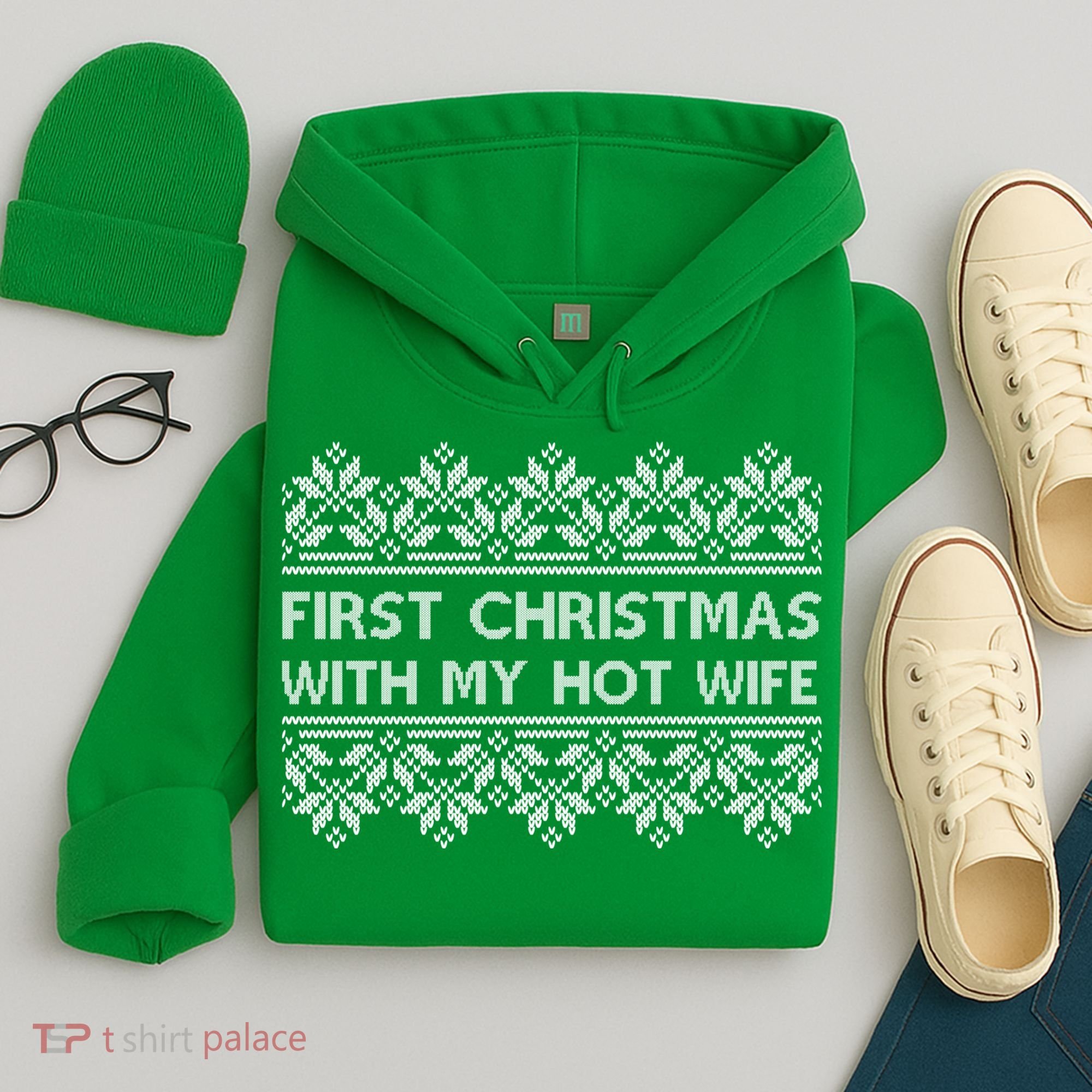 First Christmas With My Hot Wife Hoodie