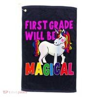 First Grade Will Be Magical Golf Towel thumb 0