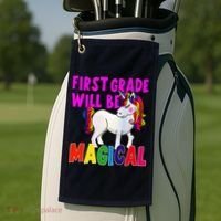First Grade Will Be Magical Golf Towel thumb 2