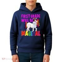 First Grade Will Be Magical Kids Hoodie thumb 4